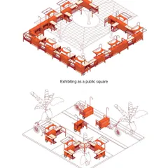 A single cart is a livelihood; a collection of carts becomes a public square. This diagram illustrates the modular potential of the Madam Narangi project, where individual units aggregate to create dynamic, community-scale markets and social spaces.