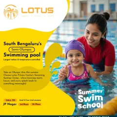 A young swimmer receives personalized instruction from one of our certified coaches during a 'Learn to Swim' session. We focus on building water confidence and proper technique in a fun, encouraging environment.