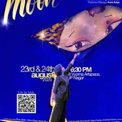 The poster for "You and Me and The Moon," a heartfelt drama. Our space is ideal for bringing such intimate and emotional stories to life.