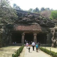 The entrance to the main cave at Elephanta. Visiting these world heritage sites is not just a tour, but a pilgrimage to the sources of our artistic and spiritual traditions.