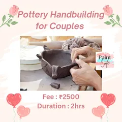 Our pottery handbuilding workshop for couples is a perfect hands-on date. You can work together to create a unique clay bowl or pot.