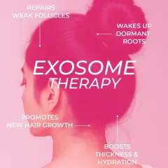 Exosome therapy is one of the most advanced non-surgical treatments I offer. This infographic explains how it works at a cellular level to repair weak follicles, wake up dormant roots, and promote new, thicker hair growth without any downtime.