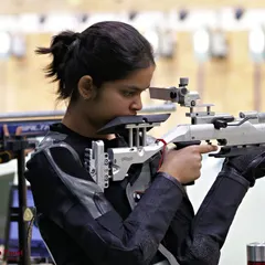 A young athlete with her Walther air rifle, completely absorbed in the competition. It's inspiring to see such dedication from youth shooters, and I am committed to providing them with a stage to grow and excel.