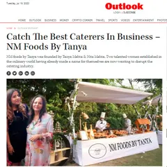 We were honored to be featured in Outlook as one of the "Best Caterers in Business." This article highlights the story of how Tanya and Nita Mehta came together to disrupt the catering industry.