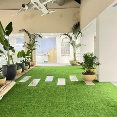 We excel in creating bespoke interior landscapes that reflect a company's unique culture. This project features a combination of artificial turf and carefully selected planters to create a dynamic, park-like atmosphere inside a modern office.