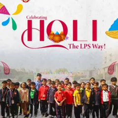 We celebrate Holi the LPS way, with joy, camaraderie, and color. This poster captures the collective spirit of our students during the festival, highlighting a celebration that is both fun and inclusive.
