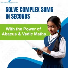 Solve complex sums in seconds with the combined power of Abacus and Vedic Maths. This student is ready to take on any challenge with the skills we provide.