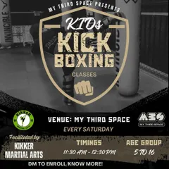 A look at one of my partnership posters. I collaborate with local institutions and gyms to bring my kickboxing programs to a wider community.