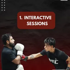 Reason 1: Interactive Sessions. Our kickboxing classes are dynamic and engaging, with a mix of pad work, bag drills, and partner exercises.