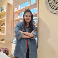 A little peek into my world. I'm the one behind the brand, standing here in my studio, surrounded by the ingredients and ideas that bring Bath & Being to life.
