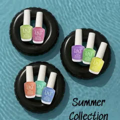 Our new T&T summer collection gel lacquers are here! These bright, bold, and fun colors are ready to help you dive into summer in style.
