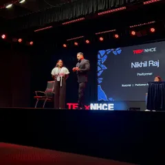 Being invited to perform on the prestigious TEDx stage was a fantastic experience. I believe in the power of ideas and illusions to inspire, and it was a pleasure to interact with such a curious and engaging audience at TEDxNHCE.