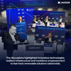 A collage from the CII IECE 2025 event, where our Chairman participated in panel discussions. These conversations focused on innovative technologies and resilient infrastructure needed to fast-track renewable solutions nationwide.