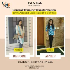 This is what dedication looks like. My client Shivani lost 11 kgs in 5 months with our general training program. It’s not just about the number on the scale, it’s about gaining confidence and strength.