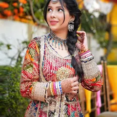 I love the vibrant energy of this Banjara-inspired look from a Haldi ceremony shoot. It showcases my ability to model for festive and wedding wear, bringing life to colorful, detailed ensembles with authentic expressions.