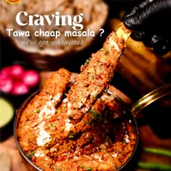 When you're craving something rich and satisfying, my Tawa Chaap Masala has you covered. Chaap pieces are tossed in a thick, spicy, and tangy gravy on a large tawa.