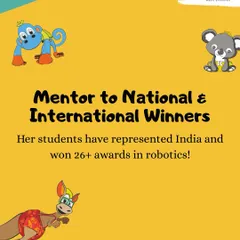 Our guest for this episode is a mentor to national and international winners in robotics. Her students have represented India and won over 26 awards!