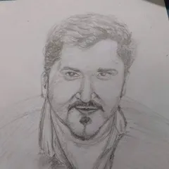 A male portrait sketch focusing on capturing facial structure and hair texture. Learning to draw realistic portraits is a core part of our curriculum, building observational skills that are valuable for any aspiring artist or designer.