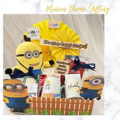 For the baby minion arriving soon! This fun hamper includes "Mommy to be" and "Daddy to be" mugs, a plush Minion toy, and other treats for the happy couple.
