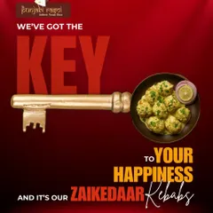 We believe our zaikedaar kebabs are the key to happiness. This dish of Malai Kebab is creamy, juicy, and full of flavour, guaranteed to make your meal special.