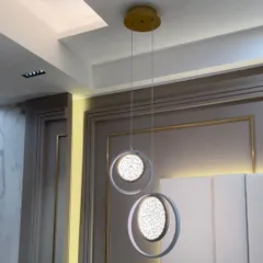 This elegant pendant features a mesmerizing water bubble effect inside the crystal. It's a perfect example of how we use unique details to create a chandelier that adds a touch of enchanting elegance to any room.