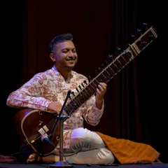 The energy on stage with the Anirudh Varma Collective is electric. This photo captures a moment of shared joy during our performance at the India Habitat Centre, where traditional Indian classical music meets contemporary arrangements.
