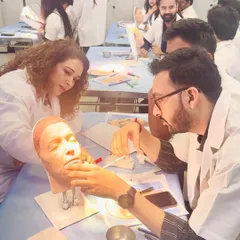 At a hands-on training session at IMMAS Mumbai, I had the pleasure of teaching the art and science of facial injectables. We focused on understanding facial anatomy to achieve balanced, natural-looking results.