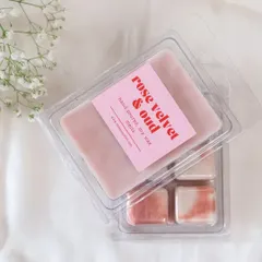 Introducing our wax tablets. The perfect solution for a candle lover who wants hassle-free fragrance. This Rose Velvet & Oud scent is a must-try.