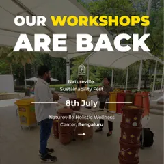 We are bringing our workshops back. Here we are at the Natureville Sustainability Fest, ready to give hands-on training and answer all your questions about starting your composting journey.