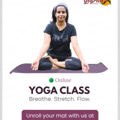 Unroll your mat with me and transform your health, one breath at a time. This is an invitation to join my online yoga classes where we breathe, stretch, and flow together on a journey to wellness.