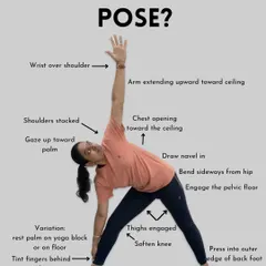 The Triangle Pose (Trikonasana) is a foundational yoga pose that strengthens the legs, opens the hips and shoulders, and improves balance. This guide shows you how to do it correctly.