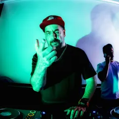 A shot of me in the zone at Roxy, Kolkata. This is the energy I bring behind the decks, connecting with the crowd and curating the vibe for the nite. It's all about creating that perfect party atmosphere.