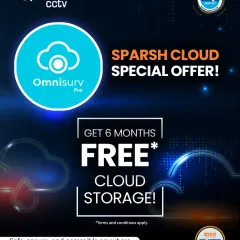 Our Sparsh Cloud service with the Omnisurv Pro app gives you security that travels with you. Your recordings are safe from physical theft or damage and always accessible from your phone.