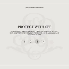 Tip 3: Protect with SPF. Always apply sunscreen with at least SPF 30 before you head out. This is the best way to prevent premature aging and maintain an even skin tone.