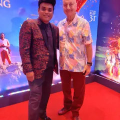 It was an honor to perform for and meet the legendary Bollywood actor Anupam Kher. I often entertain celebrities and VIPs, bringing a special touch of magic to exclusive events and launches.