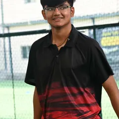 A candid shot of one of our young players during a break in the morning session. Our academy is a place where friendships are forged.
