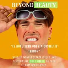 Dull skin is more than a cosmetic issue; it can signal deeper problems like dehydration, sun damage, or even vitamin deficiencies. Addressing these underlying factors is part of our holistic approach.