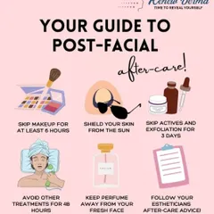 Your post-facial aftercare is just as important as the facial itself. This guide provides essential tips, like skipping makeup for 6 hours, shielding your skin from the sun, and avoiding active ingredients for 3 days to let your skin soak in all the benefits.