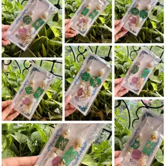 More examples of my Bhaiya-Bhabhi Rakhi sets, here in a beautiful emerald green. The intricate designs and personalized initials make these a popular choice every year.