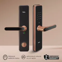 Our smart locks are built with an aerospace-grade alloy body and a premium mirror finish for durability and style. Each installation comes with a comprehensive 2-year warranty for your peace of mind.