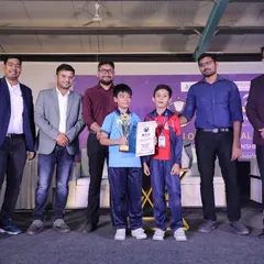 Our young champions holding their trophies and certificates at the RW2024 awards ceremony. We empower students to compete and succeed, giving them the tools to become future tech leaders.