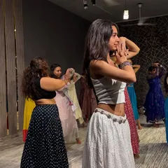 A beautiful moment of focus and learning during our semi-classical workshop. Our classes are a mix of technique and pure expression.