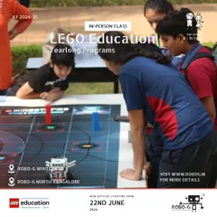 Registrations are open for our year-long LEGO Education weekend programs. This flyer announces new batches starting in June at both our Whitefield and North Bangalore centers.