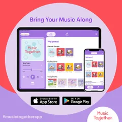 Whether you're in the car or at the park, you can bring your music along. The app ensures the musical learning and fun continues long after our class has ended.