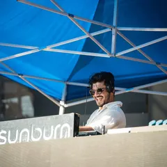 All smiles during my set at Sunburn Goa. Performing under the sun with a high-energy crowd is a feeling that's hard to beat. This is the classic daytime festival vibe.
