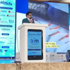 Speaking at the AIM 2025 conference in Chennai on recent advances in interventional trichology and hair transplantation. Sharing knowledge is key to advancing our field.