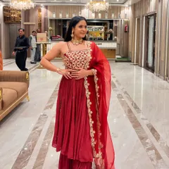 Another angle showing how a strong, toned physique complements traditional Indian attire. Confidence is the best accessory.