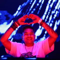 Sending love to the dance floor. The connection with the crowd is the most important part of any set, turning a party into a shared experience.