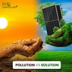 On one hand, we have pollution leading to desertification. On the other, we have the solution: clean, renewable energy. The choice we make today determines the world we live in tomorrow.