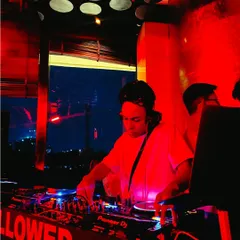 A view from the DJ booth, overlooking the city at night. I often play at terrace parties and venues with a great atmosphere.